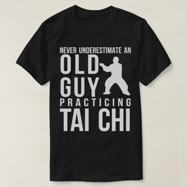 Mens Taiji Chuan Martial Arts Chinese Shadow Boxin T-Shirt (Design vorne)