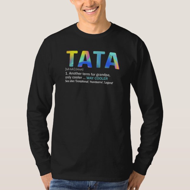 Mens Tata definiert sich wie ein normaler Großvate T-Shirt (Vorderseite)