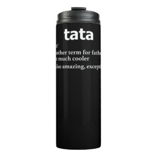 Mens Tata T Shirts / Vater auf Rumänisch oder Pol Thermosbecher