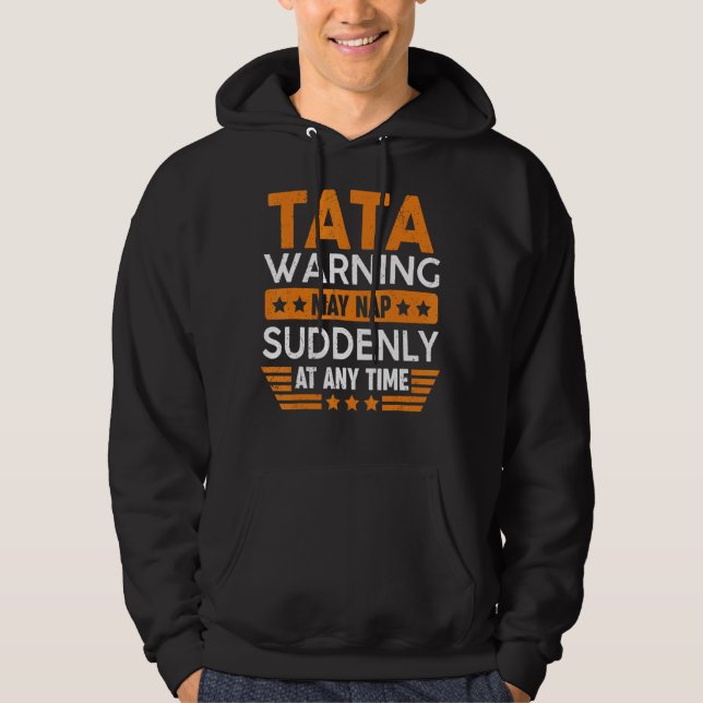 Mens Tata warnend Mai Nickerchen plötzlich Spaß Gr Hoodie (Vorderseite)