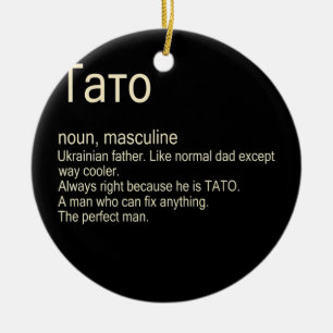 Mens Tato ukrainischer Vater Keramik Ornament