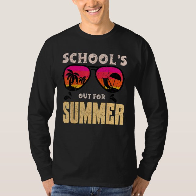Mens Teacher Summer Kids Last Day of Schools Out F T-Shirt (Vorderseite)