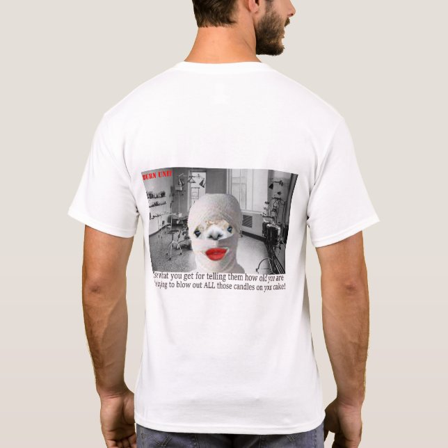 mens tee, alpaca in brenner Einheit glücklicher Ge T-Shirt (Rückseite)