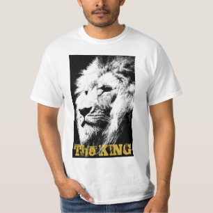 Mens Tee Shirts Modern Template Lion Face Animal
