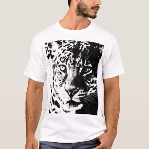 Mens Tee Shirts Template Pop Art Tierleopard