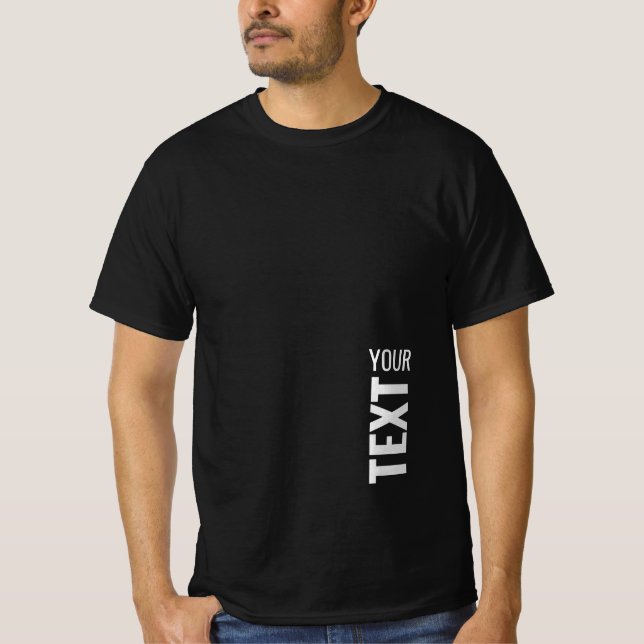 Mens Template TShirts Custom Add Text Name Modern (Vorderseite)
