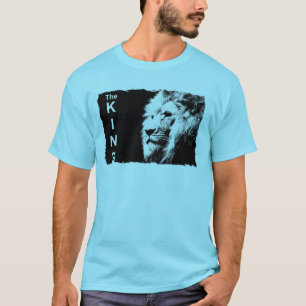 Mens Template TSjirts Pop Art Lion Face Modern T-Shirt