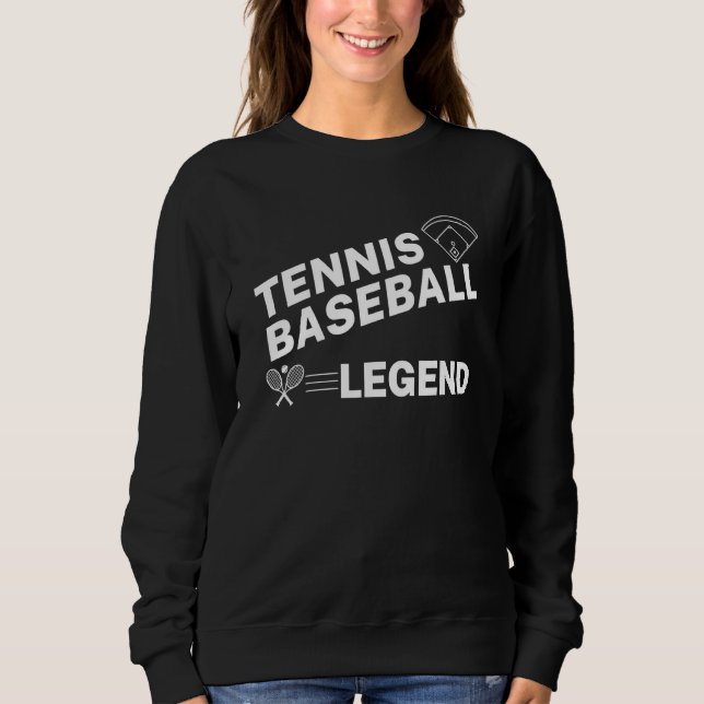 Mens Tennis Baseball Legend Tennis Baseball Sweatshirt (Vorderseite)