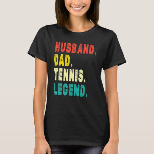 Mens Tennis Player Husband Vater Tennis Legend Vin T-Shirt