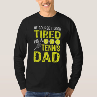 Mens Tennis Vater Vater von Tennis Player T-Shirt