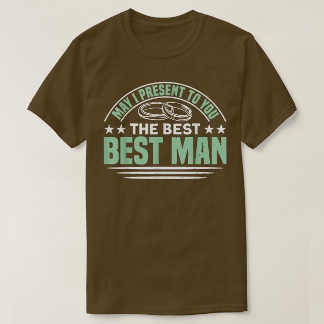 Mens The Best Trauzeuge Bachelor Party T-Shirt (Design vorne)
