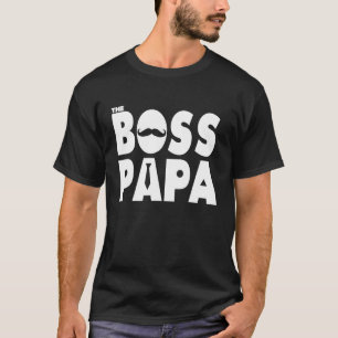 Mens The Boss Papa Coole Musikband Hubby Father Va T-Shirt
