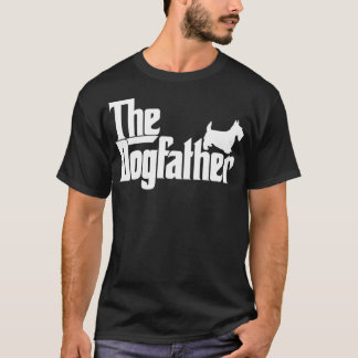Mens The Dogvater Scottish Terrier Dog Father Vate T-Shirt