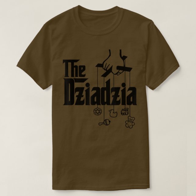 Mens The Dziadzia Polish Grandfather Baby Shower  T-Shirt (Design vorne)