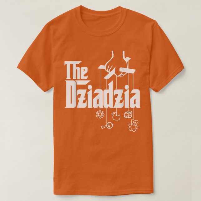 Mens The Dziadzia Polnischer Großvater Kinderdusch T-Shirt (Design vorne)