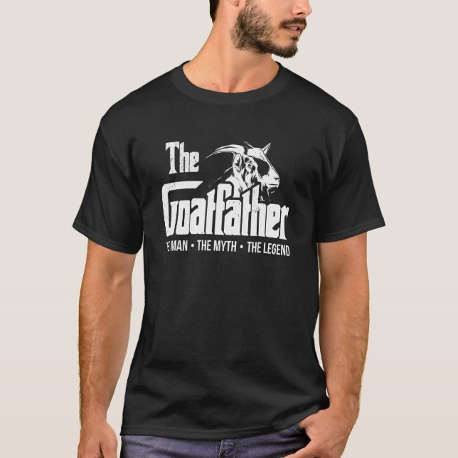 Mens the Goatvater Ziege Vater Farm Animal Lover F T-Shirt (Vorderseite)
