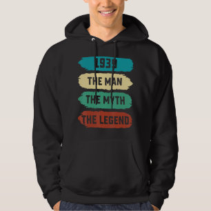 Mens The Man Myth Legend 1939 83. Geburtstag für 8 Hoodie