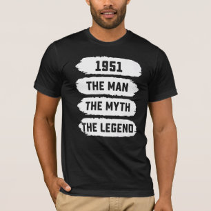 Mens The Man Myth Legend 1951 71. Geburtstag für 7 T-Shirt