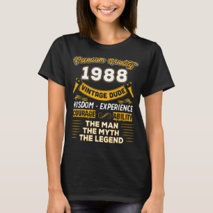 Mens The Man Myth Legend 1988 35. Geburtstag für 3 T-Shirt