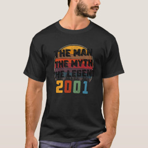 Mens The Man Myth Legend 2001 22. Geburtstag für 2 T-Shirt