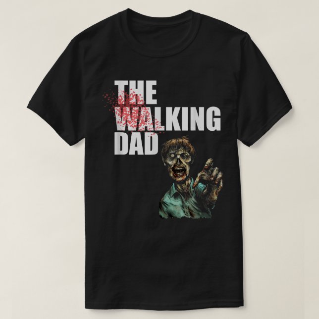 Mens The Walking Vater Vathers Day Horror Film T-Shirt (Design vorne)