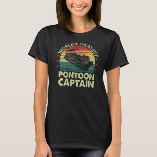 Mens The Worlds Tokest Pontoon Captain Grandpa Da  T-Shirt