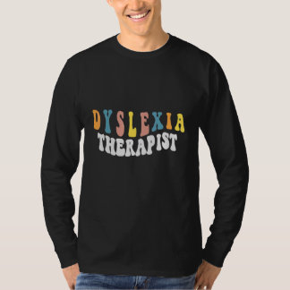 Mens Therapist Dyslexie und Overlays Dyslexie Awar T-Shirt