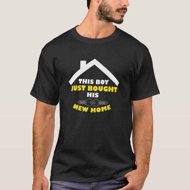 Mens This Boy Homeowner House Eigentümer New Zuhau T-Shirt (Vorderseite)