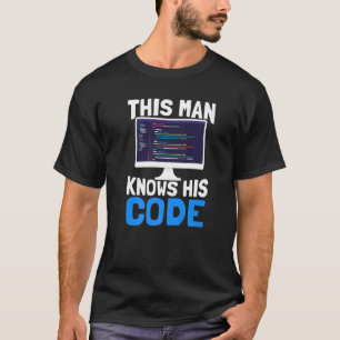 Mens this man kennt seine Code-Entwickler-Software T-Shirt