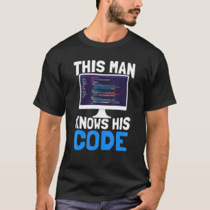 Mens this man kennt seine Code-Entwickler-Software T-Shirt