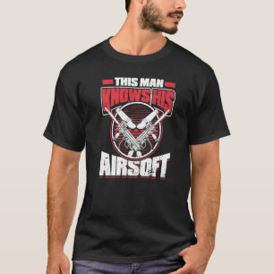 Mens This Man kennt seinen Airsoft Combat Game Pla T-Shirt
