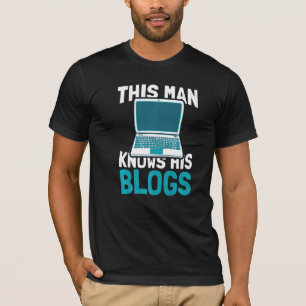 Mens this man kennt seinen Blogs Content Creator B T-Shirt