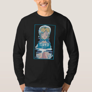 Mens Tired Vaporwave Ästhetische Fembolie T-Shirt