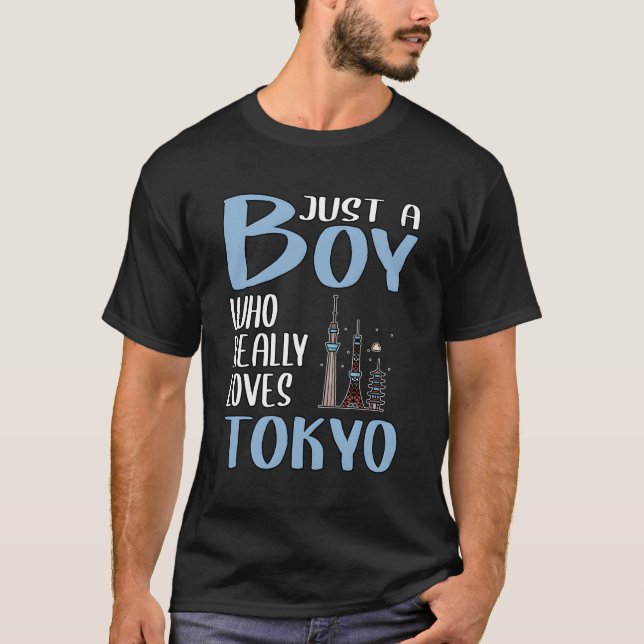 Mens Tokyo Gift nur einen Jungen, der wirklich Tok T-Shirt (Vorderseite)