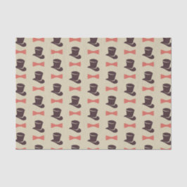 Mens top ahs and bow-Krawatte Seidenpapier