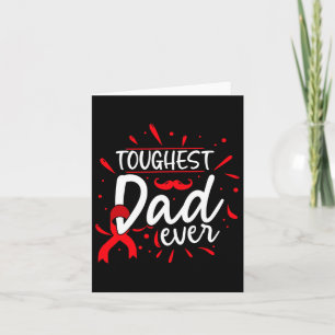 Mens Toughest Vater je Stolz Vater Blutkrebs A Karte
