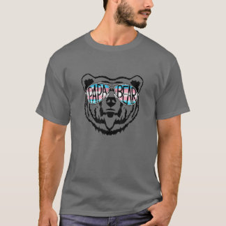 Mens Trans Papa Bear Proud Vater Ally Transgender  T-Shirt