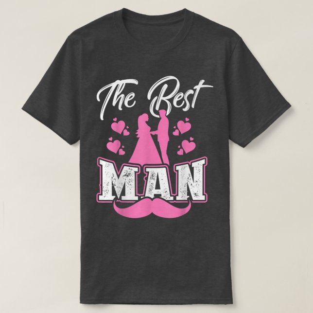Mens Trauzeuge Groom Bachelor T-Shirt (Design vorne)