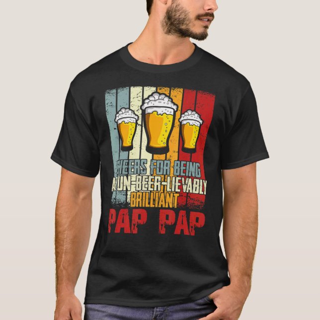 Mens trinken Beifall für das Sein von Un Bier lieb T-Shirt (Vorderseite)