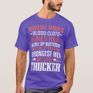 Mens Truck Driver Trucking Große Männer werden Tr T-Shirt