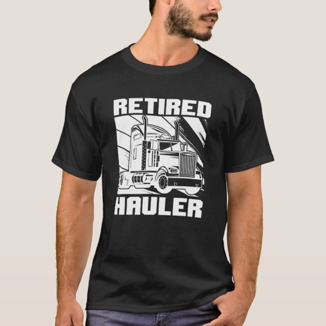 Mens Truck Fahrer LKW müde Big Rig Alt M T-Shirt (Vorderseite)