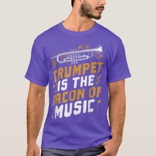 Mens Trumpet ist die Bacon Music Lover T-Shirt