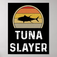 Mens Tuna Slayer Fishing Gaben Funny Fisherman Shi