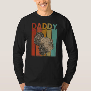 Mens Turkey Retro Style Vintag Daddy Graphic Fath T-Shirt