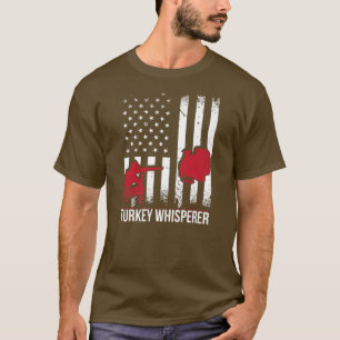 Mens Turkey Whisperer Turkey Hunter Loves Hunting T-Shirt