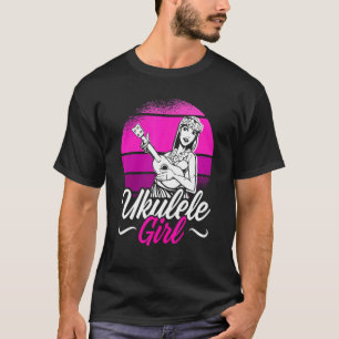 Mens Ukulele Girl Ukulele Hawaii Guitar Player T-Shirt