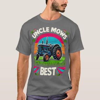 Mens Uncle Mows Best Lawn e Vater Mowing Onkel und T-Shirt