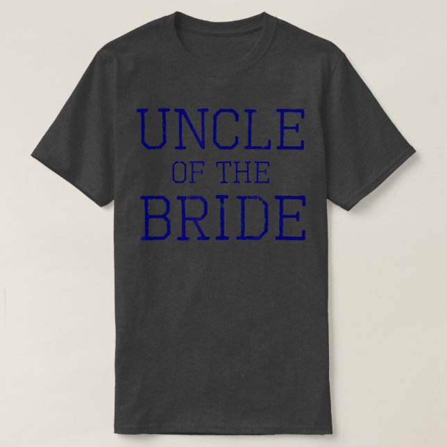 Mens Uncle of the Bride  Coordinating Wedding Part T-Shirt (Design vorne)