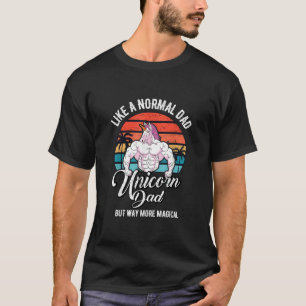 Mens Unicorn Vater Unicorns Gym Workout Geschenk T-Shirt