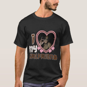 Mens Unisex Custom T - Shirt I Liebe My Girlfriend